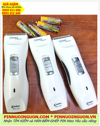 Pin sạc tông đơ cắt tóc CODOS CHC 536, Thay pin tông đơ cắt tóc CODOS CHC 536 /Nhận hàn ghép pin